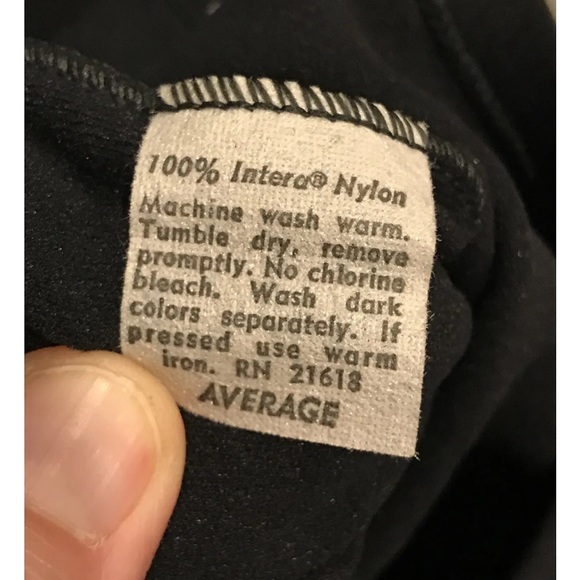 Izod LEOTARD BLACK blue Lacoste ALLIGATOR Logo,  GIRLS Average Dance Ballet VTG - Picture 3 of 10